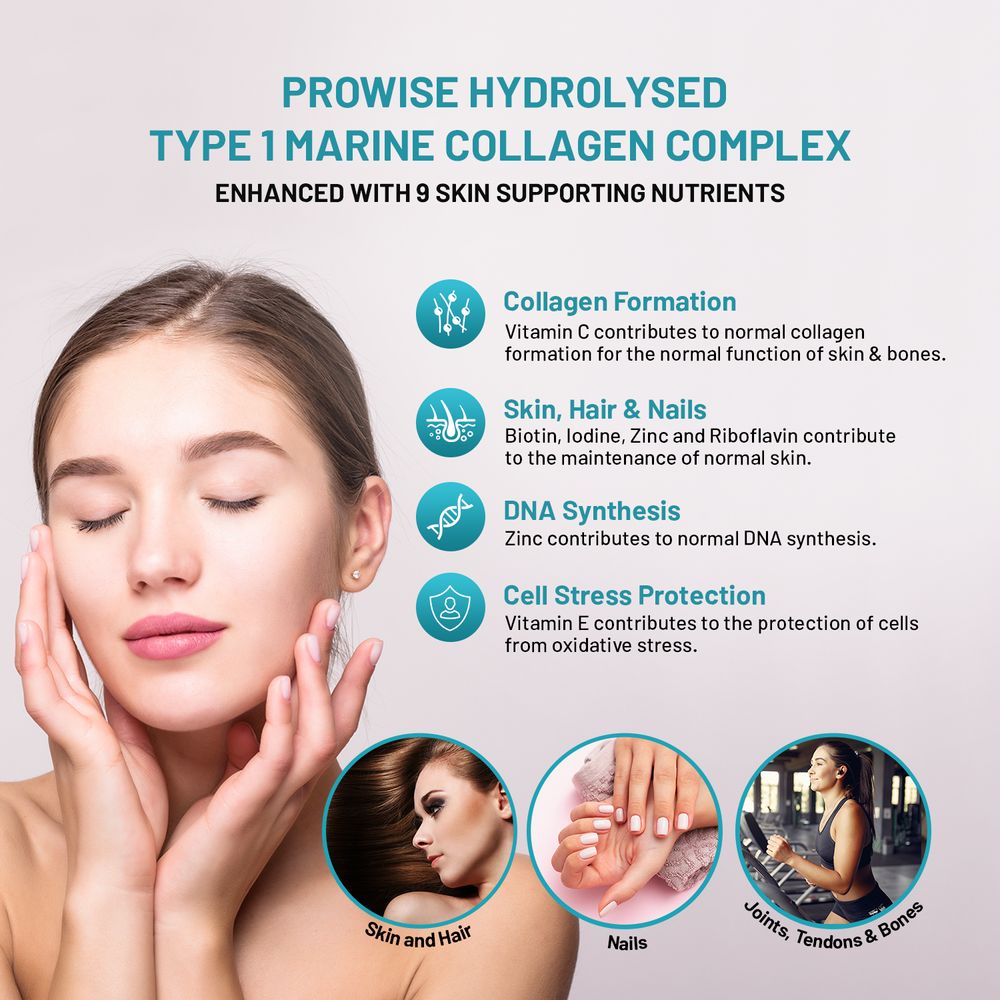 Marine Collagen with Hyaluronic Acid Complex 1100mg 90 Capsules