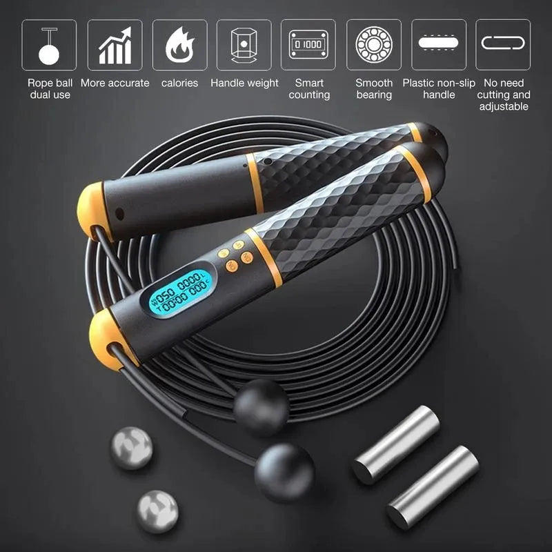 2 In 1 Multi Speed Skipping Rope With Digital Counter