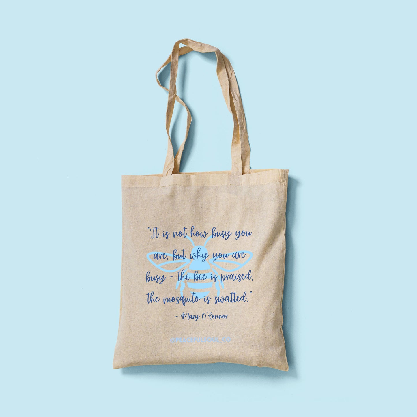 "Inspiring Quote" Tote Bags