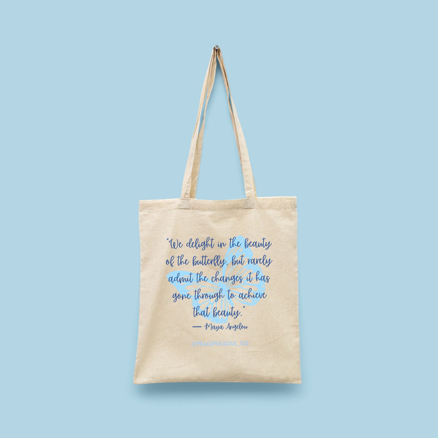 "Inspiring Quote" Tote Bags