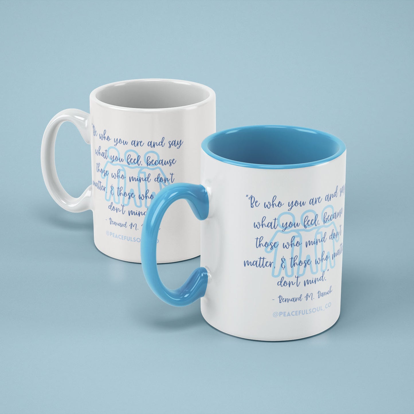 "Be Who You Are" - Mindful Mug by Peaceful Soul