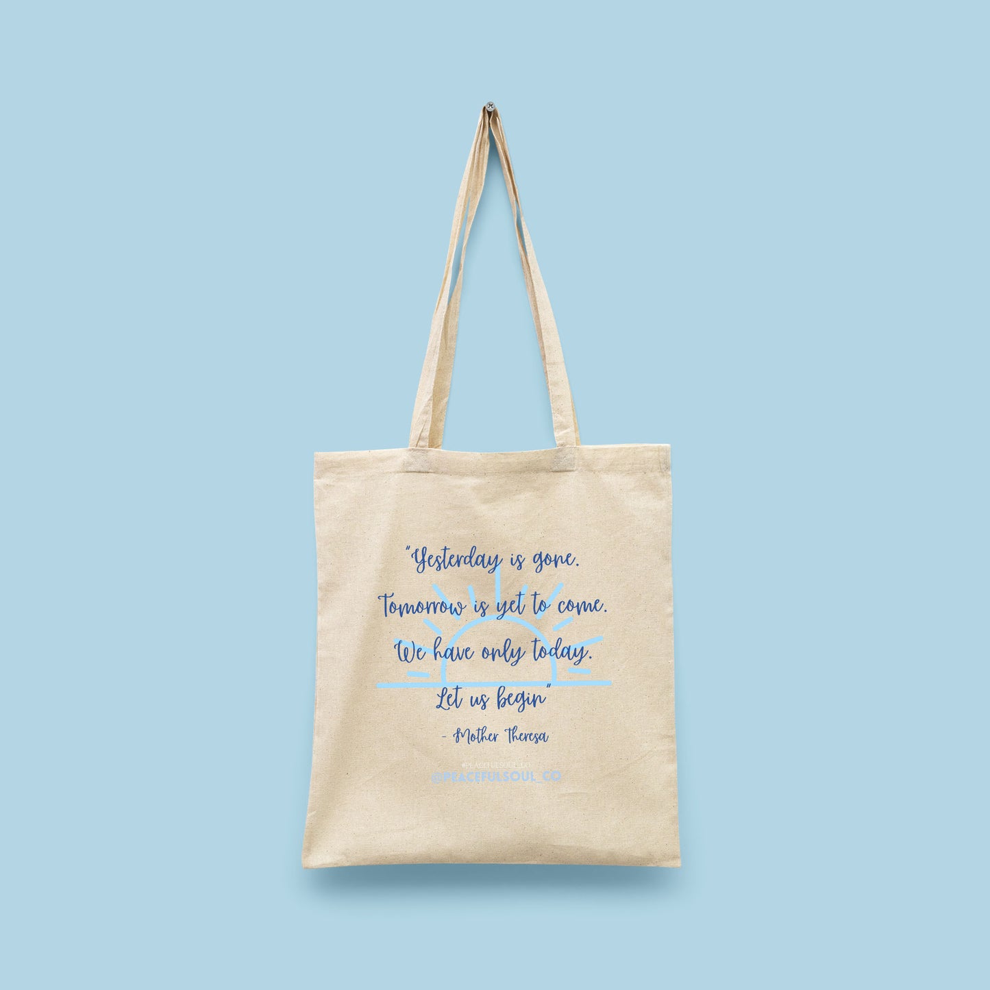 "Inspiring Quote" Tote Bags