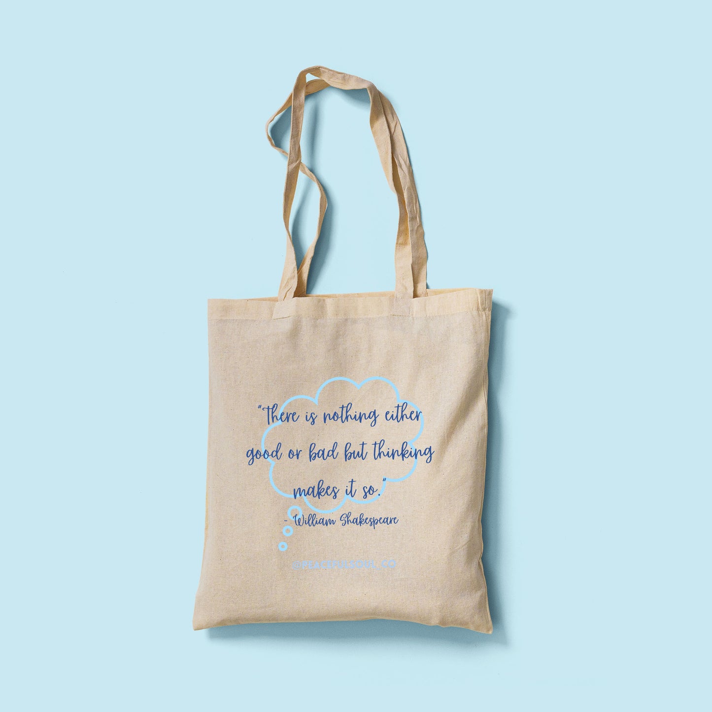 "Inspiring Quote" Tote Bags