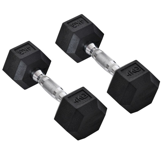 Hexagonal Dumbbells | 2x4kg