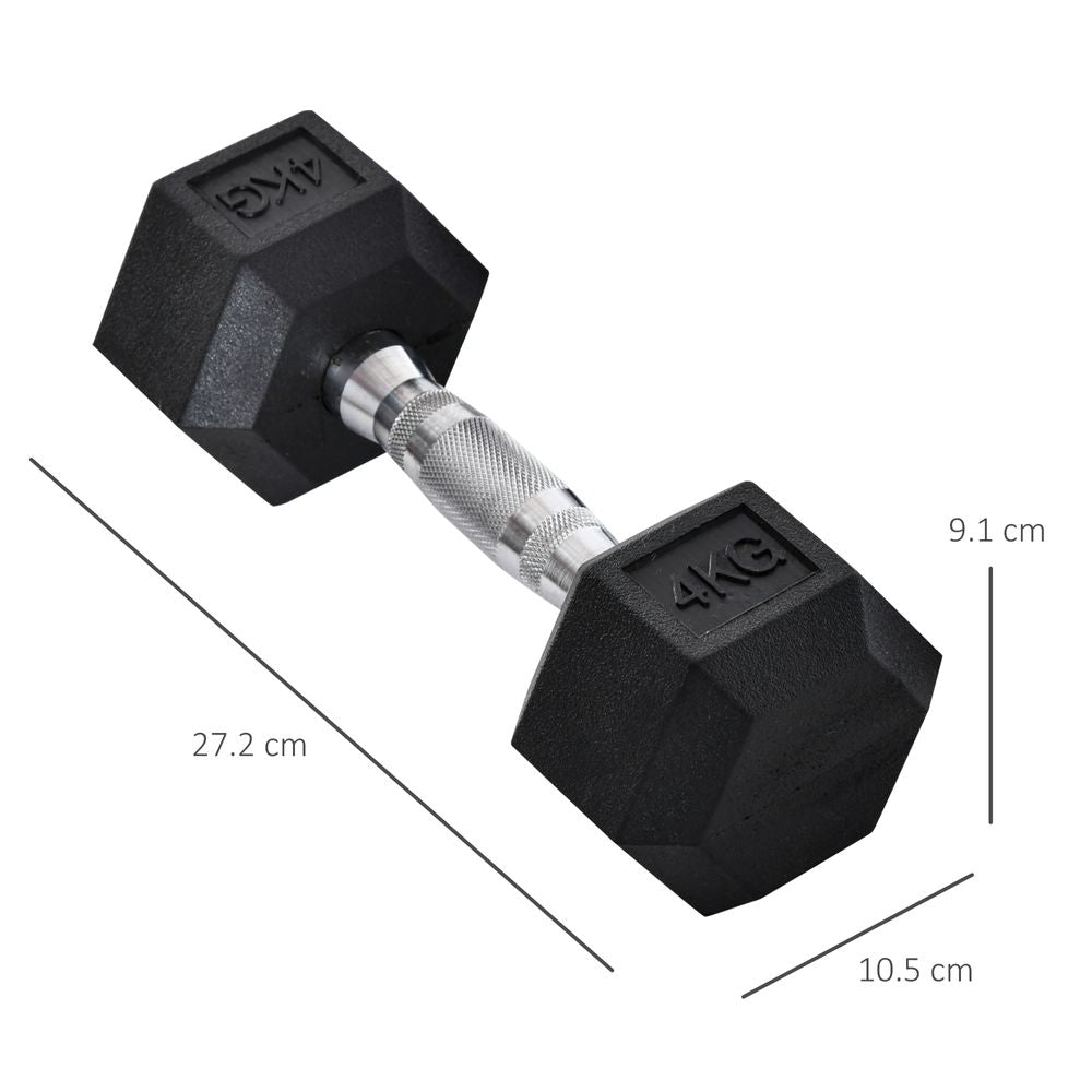 Hexagonal Dumbbells | 2x4kg