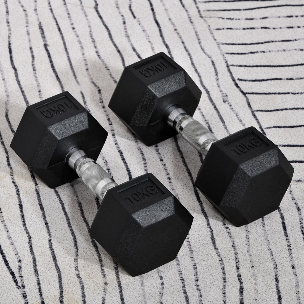 Hexagonal Dumbbells | 2x10kg